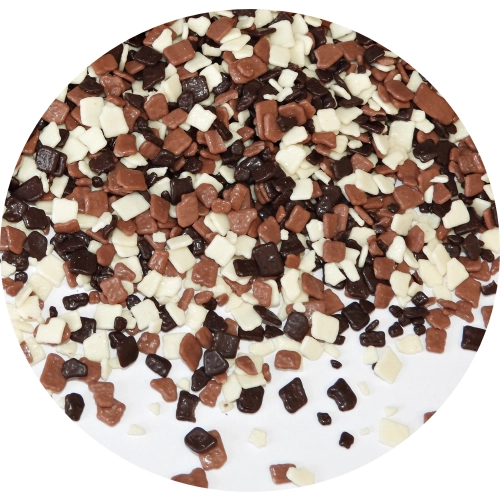 POSYPKA NA TORT płatki czekoladowe CZEKOLADA MIX dekoracje na babeczki 60g